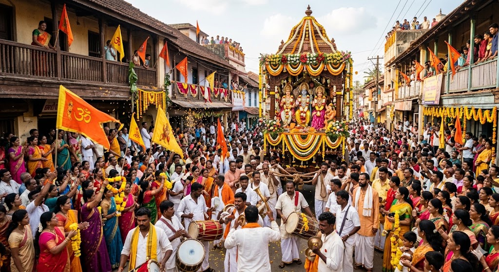 Preparations for grand Ram Navami celebrations in Somwarpet